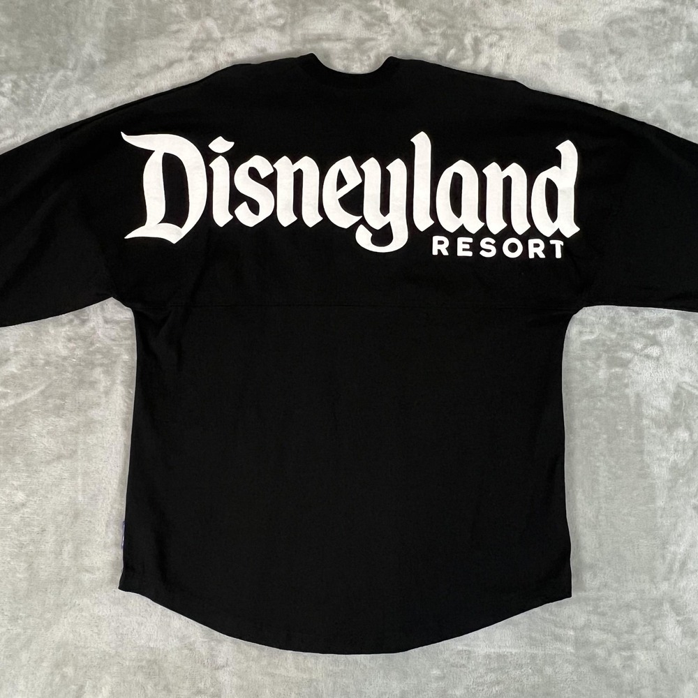 Disneyland Resort Spirit Jersey Shirt Womens Small Black Long Sleeve D 1955